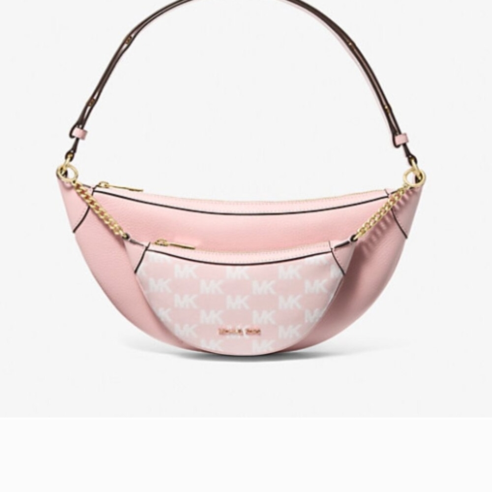 Michael Kors Pink Logo Shoulder Bag